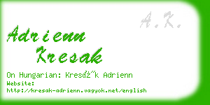 adrienn kresak business card